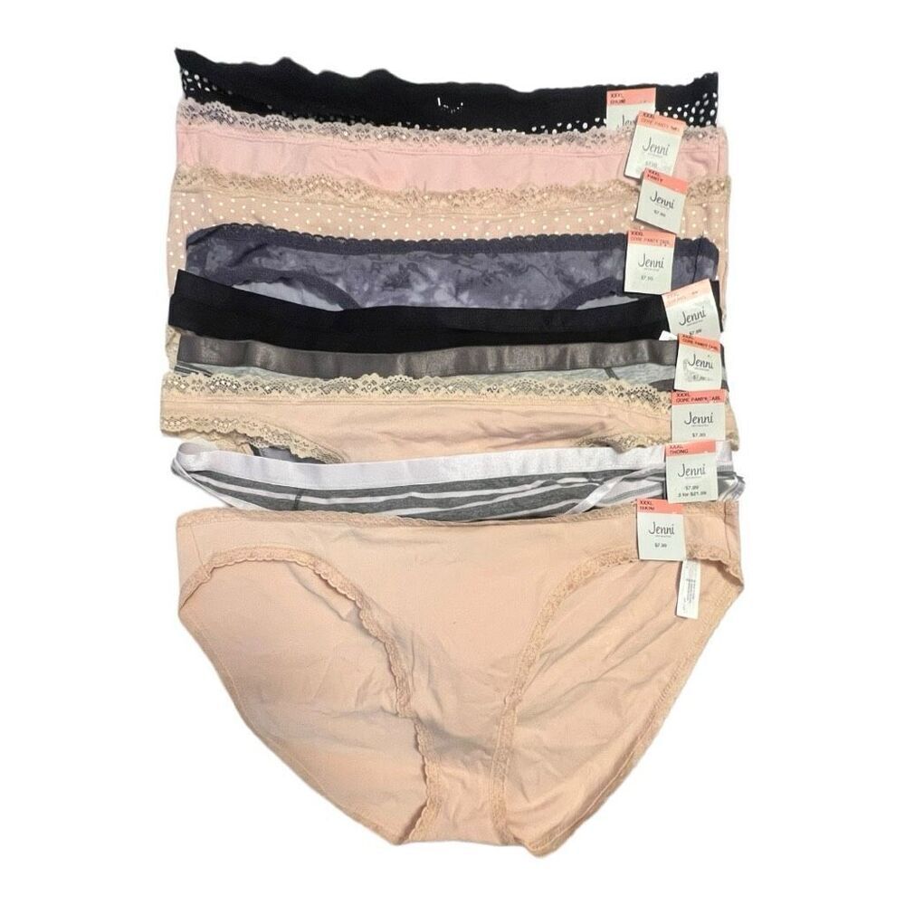Jenni Bikini/Full Coverage/Thongs 9 Pieces Sz XXXL